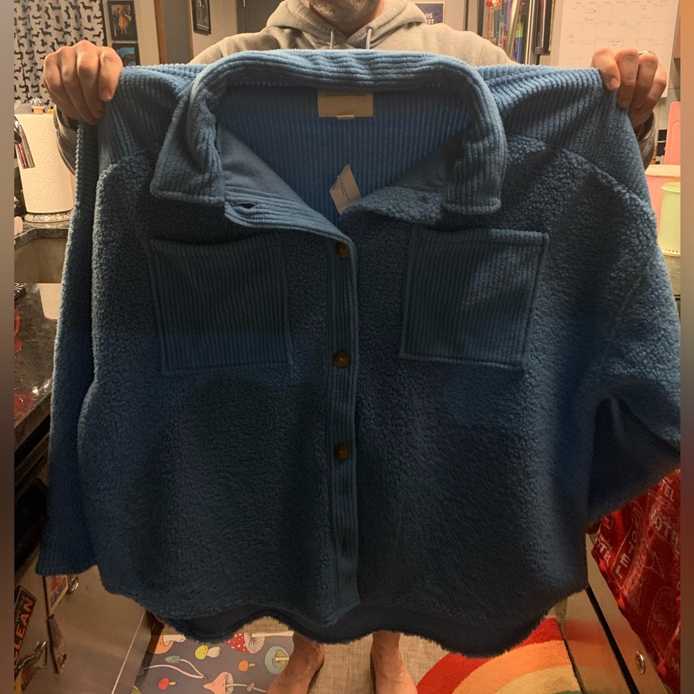 Lot of 2 - Button-Up Fleece Jacket - NWT